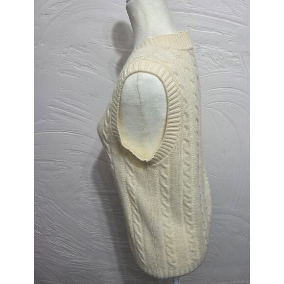 Jantzen Vintage Off White Sweater Vest Womans Size Medium - Picture 2 of 7